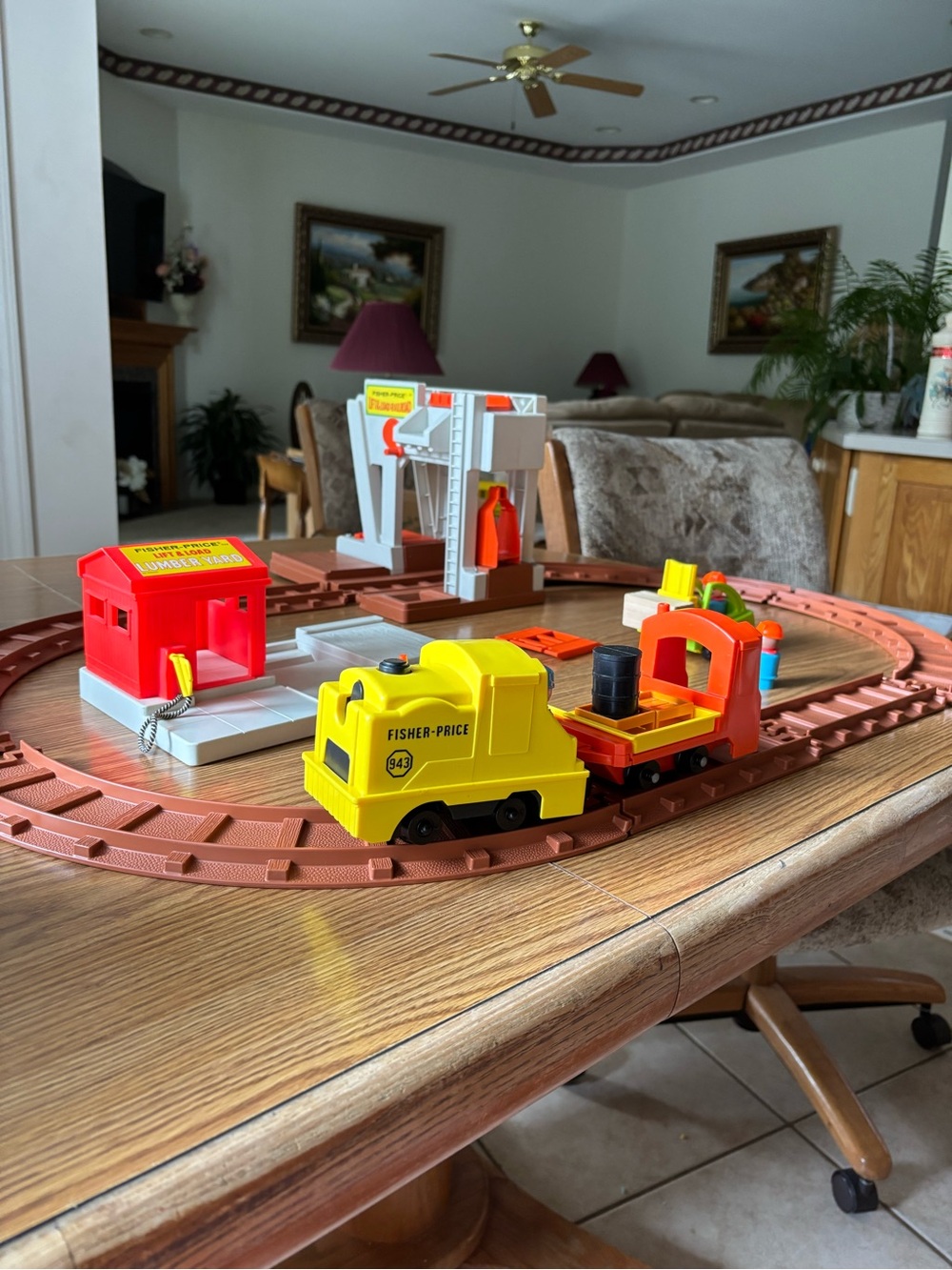 Vintage 1978 Fisher-Price Lift and Load Railroad